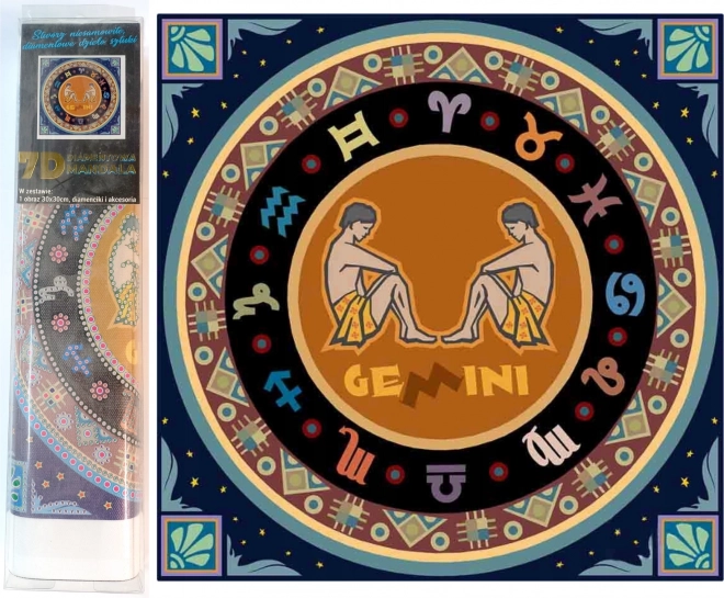 Gemini Zodiac Diamond Painting Kit 30x30cm