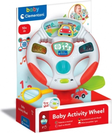 Interactive Talking Electronic Steering Wheel CLEMENTONI with Czech and German
