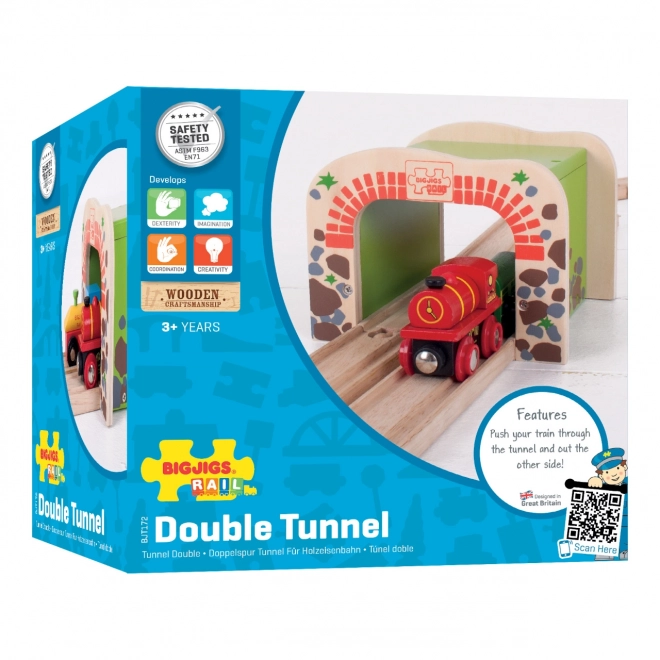 Bigjigs Rail Double Train Tunnel