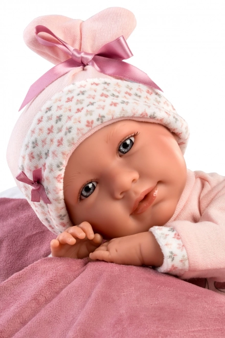 Realistic Newborn Doll with Sounds - 42 cm