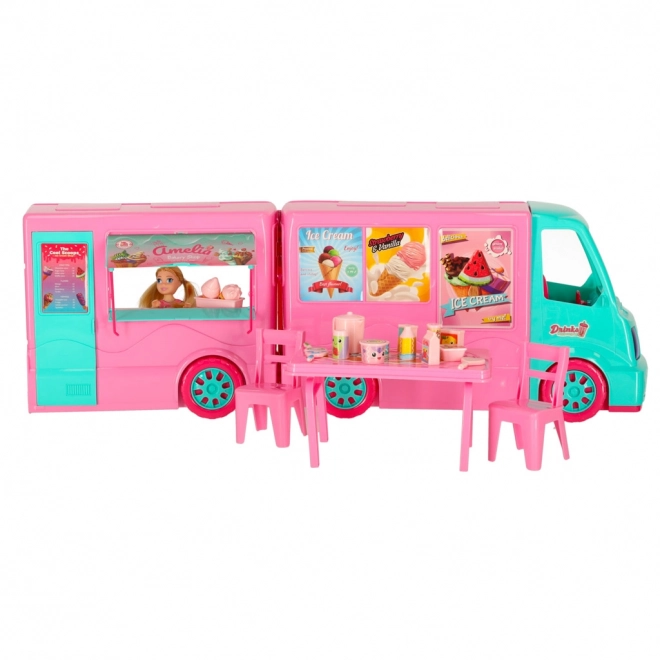 Doll Camper Food Truck Set