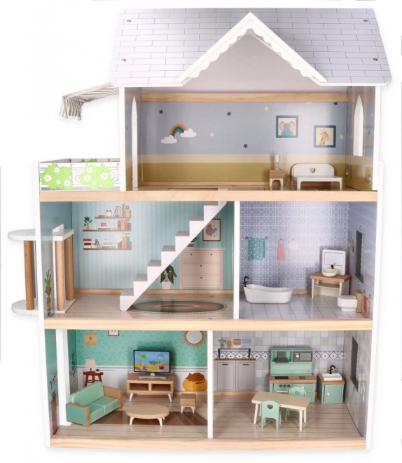 Large Wooden Dollhouse