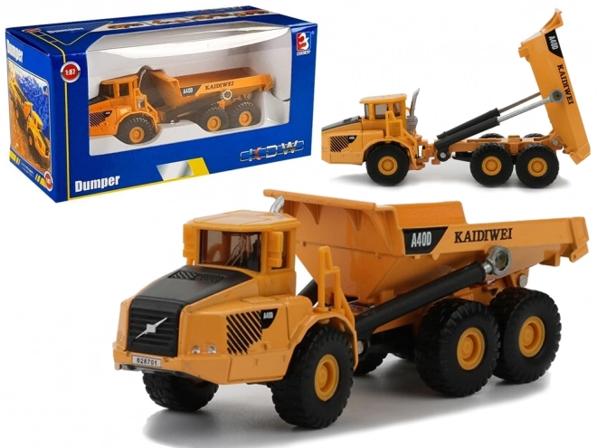 Metal Dump Truck with Moving Parts