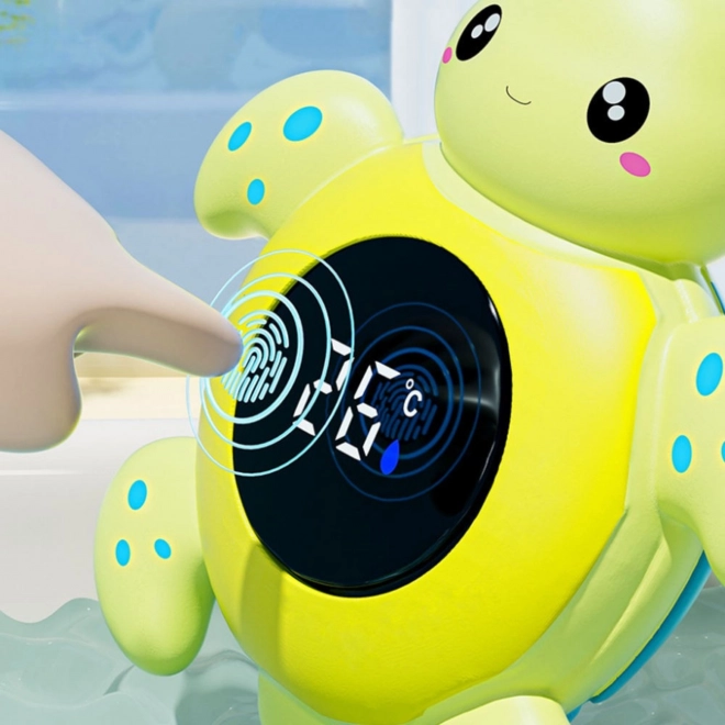 Children's Bath Thermometer Turtle 2-in-1 for Measuring Water and Room Temperature