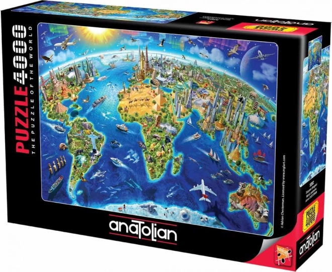 world landmarks puzzle 4000 pieces