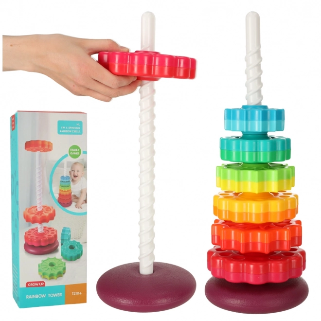 Rainbow Stacking Gear Tower