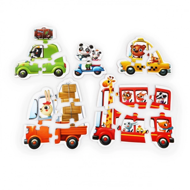 Puzzlika Cars 5-in-1 Puzzle Set