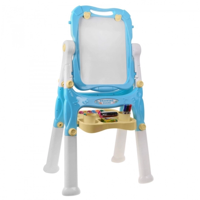 Large Double-Sided Children's Easel Blue