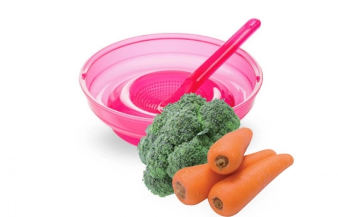 Multifunctional Set 4 in 1 for Baby Food Preparation - Pink