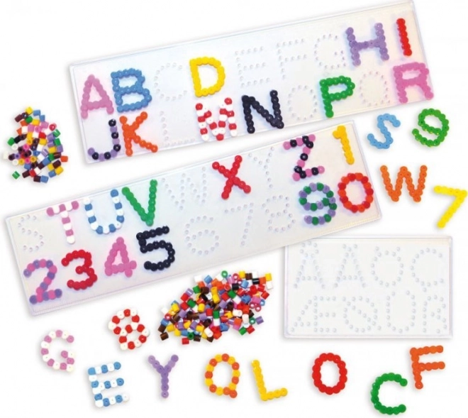 Playbox Ironing Bead Pegboards - Letters and Numbers