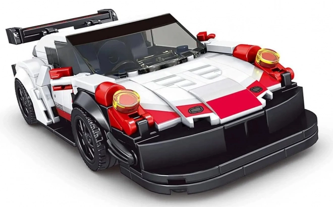 White Sports Car Building Block Set