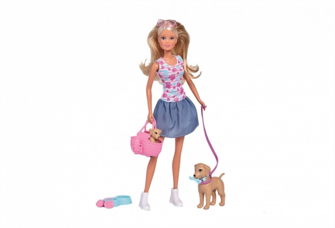 Steffi Doll Walking Dogs