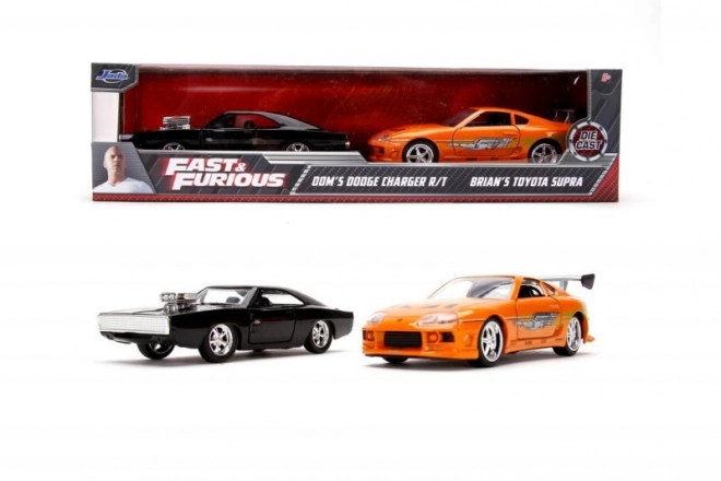 Fast and Furious Twin Pack Toyota Supra and Dodge Charger 1:32