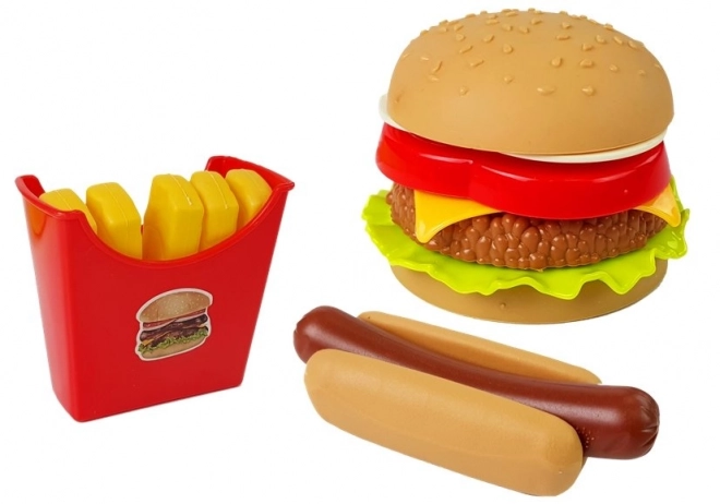 Burger Playset with Food Items