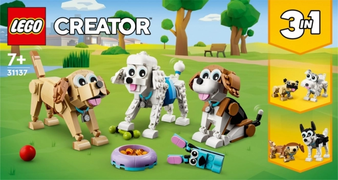 Charming LEGO Dogs 3-in-1 Set