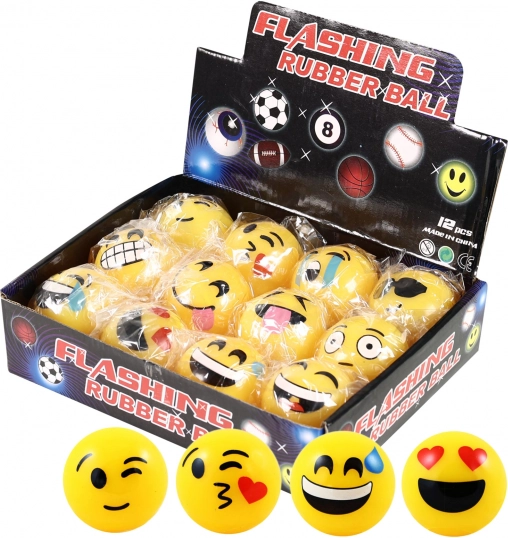 Glowing Rubber Bouncy Ball 5.2 cm