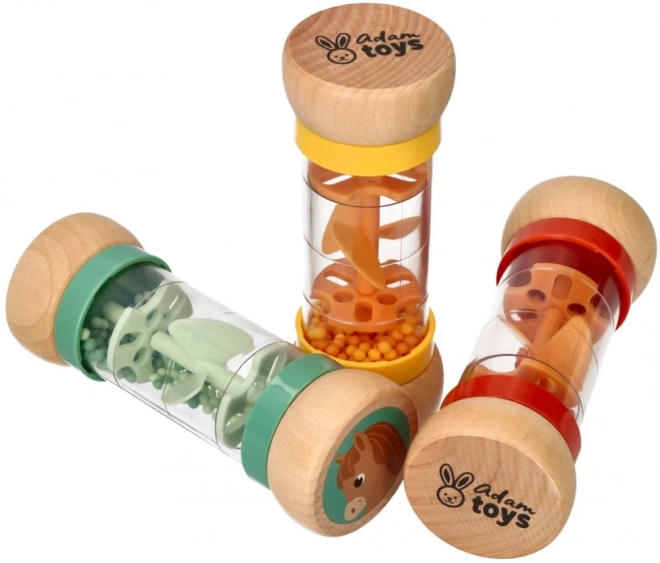 Wooden Rainmaker with Chicken by Adam Toys