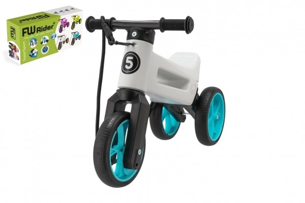 Funny Wheels Rider Supersport Orange 2-in-1 Ride-On – White-Turquoise