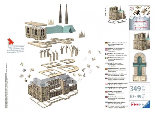 3D Puzzle Notre-Dame Cathedral by Ravensburger