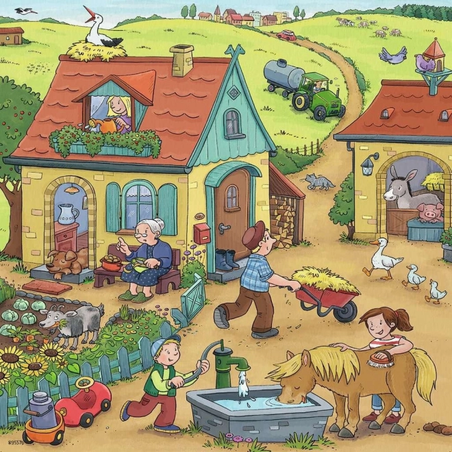 Ravensburger On the Farm Puzzle Set