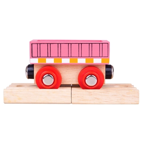 Pink Wagon by Bigjigs Rail