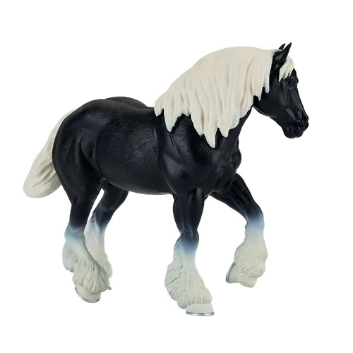 Majestic Black Clydesdale Horse Toy