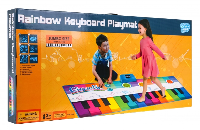 Large Musical Mat Colorful Keyboard