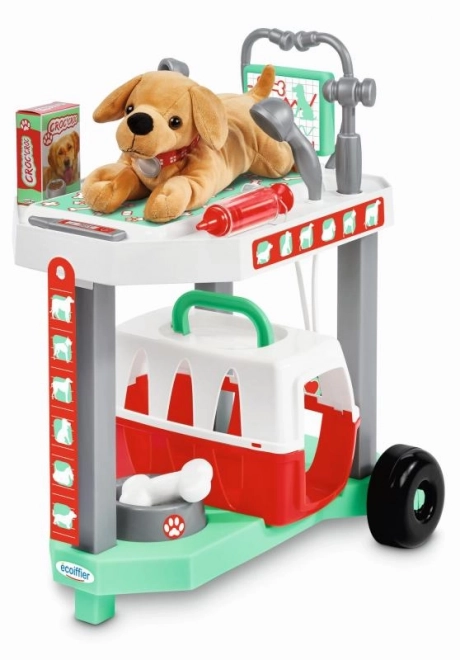 Veterinarian Trolley with Plush Dog