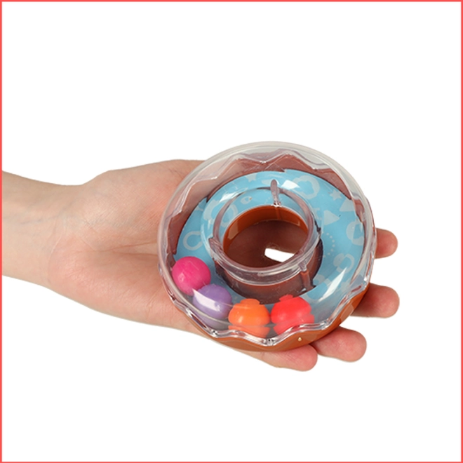 Transparenter Ring mit Perlen