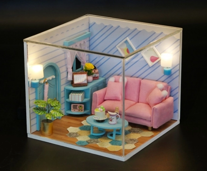 Sunlit Living Room Miniature Dollhouse by 2Kids Toys