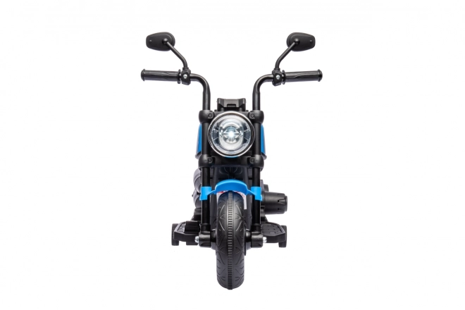 Kids Electric Chopper Motorcycle Blue with FM Radio and Audio Panel