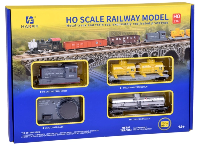 Electric Train Set with Control Unit - Freight Train with Tank Cars