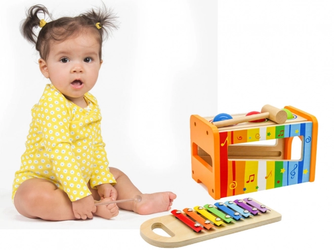 Wooden Xylophone with Mallet for Kids