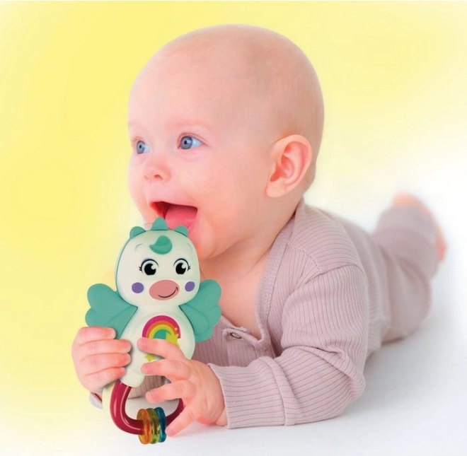 Clementoni Baby Unicorn Rattle 2-in-1