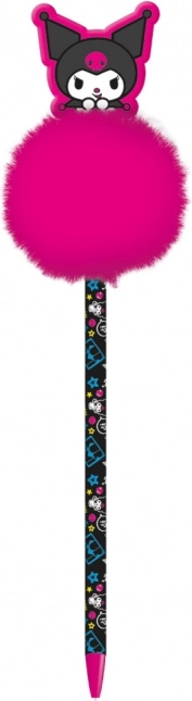 Kuromi pen met pompon