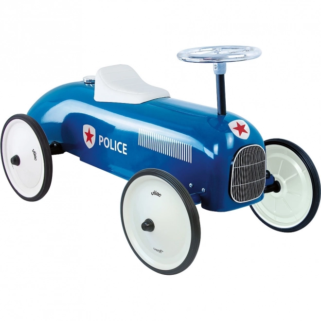 Vilac vintage metal police ride-on car