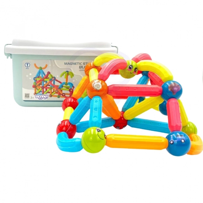 WOOPIE Magnetic Educational Building Set 128 pcs