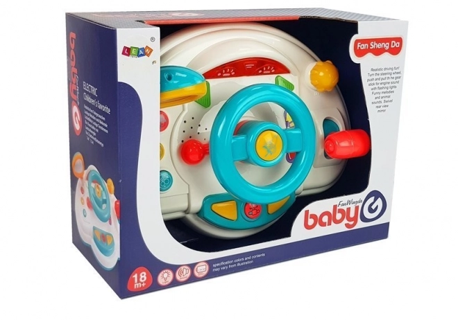 Interactive Kids Steering Wheel with Horn and Lights