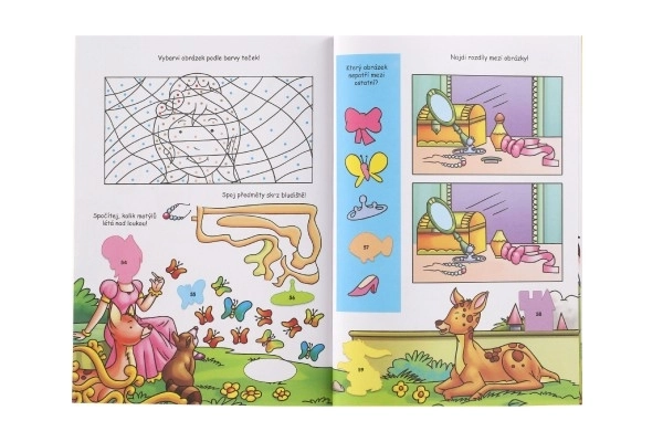 Pracovní sešit s nálepkami princezny