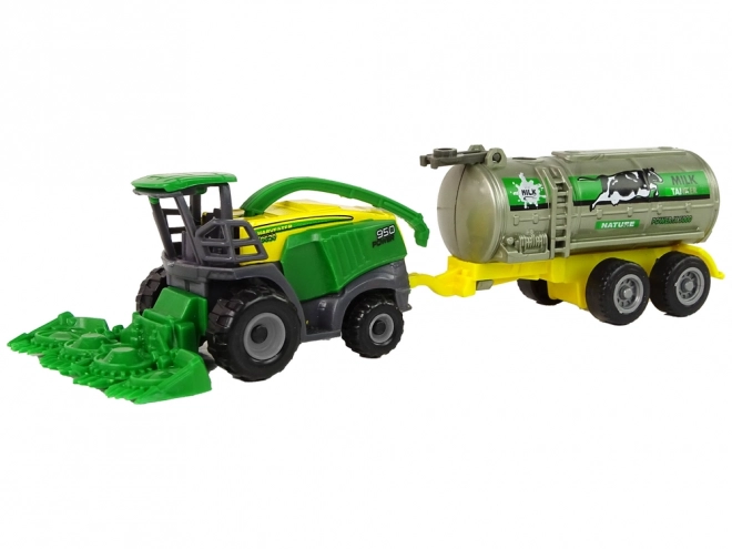 Plastic Farm Vehicle Green Yellow