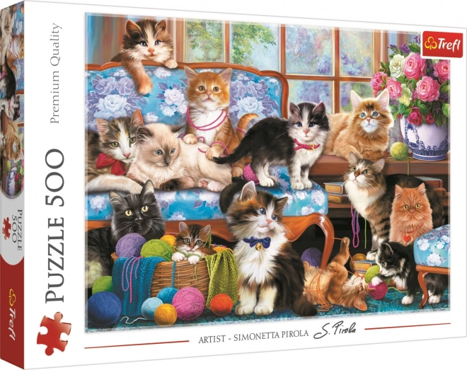 Cat Family Puzzle 500 Pieces