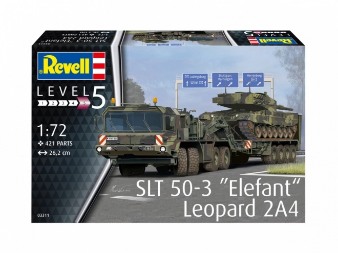 Plastic Model SLT 50-3 Elefant and Leopard 2A4 Tank