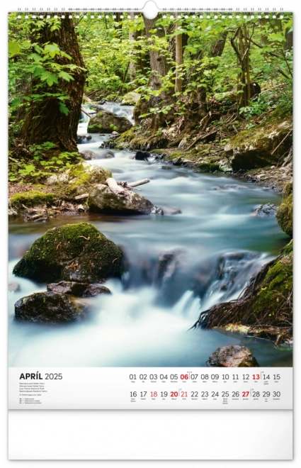 Wall Calendar Slovakian National Parks 2025