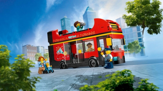 Red Double-decker Bus Building Set