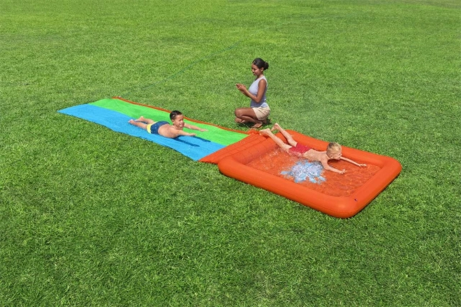 Double Water Slide Super Splash for Kids 3+