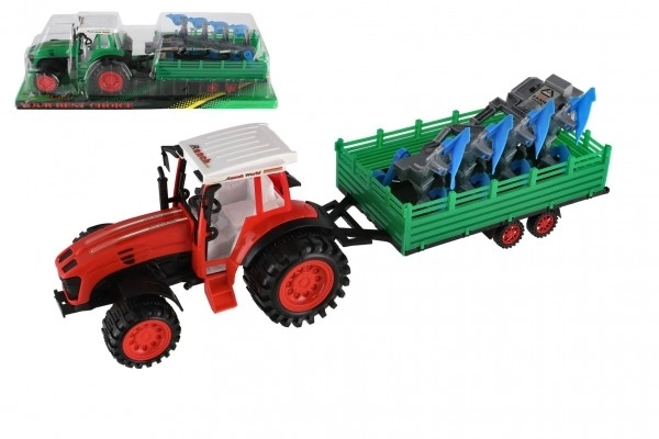 Tractor with Trailer and Plow for Kids