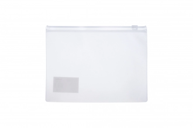 Transparent zipper folder