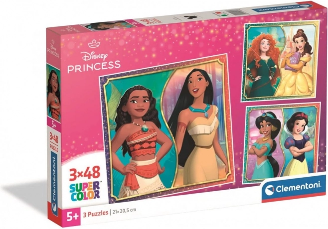 Disney Princess Puzzles 3x48 Pieces