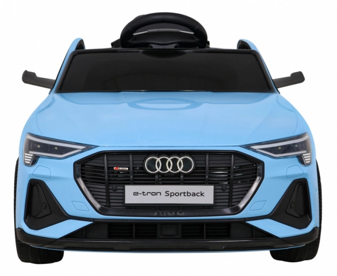 Audi E-Tron Sportback pre deti + Pilot + pohon 4x4 + pomalý rozjazd + rádio MP3 + LED – Modrá