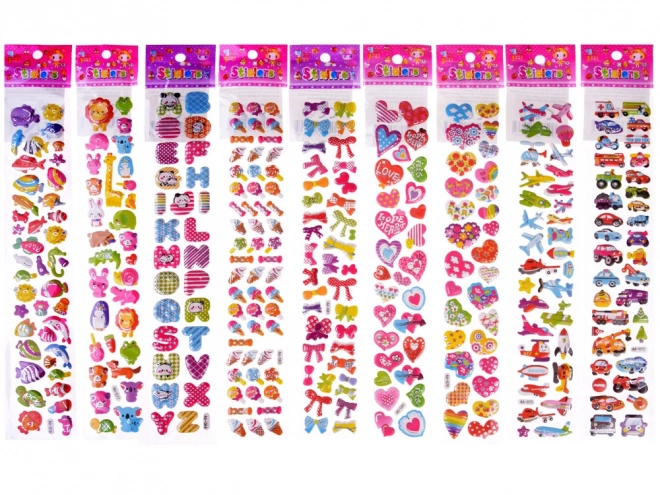 Cute Colorful Alphabet & Heart Stickers